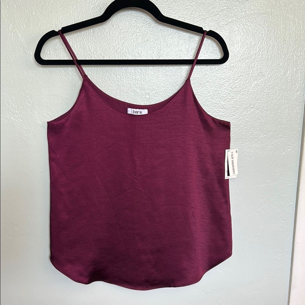 Bar III Málaga Red Sleeveless Camisole